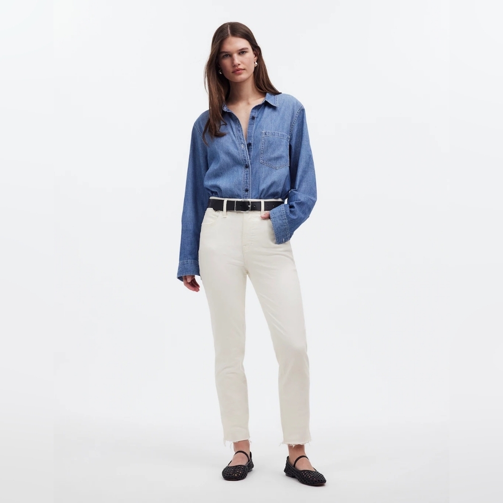 Madewell Perfect Vintage Jean - Tile White - Size 27